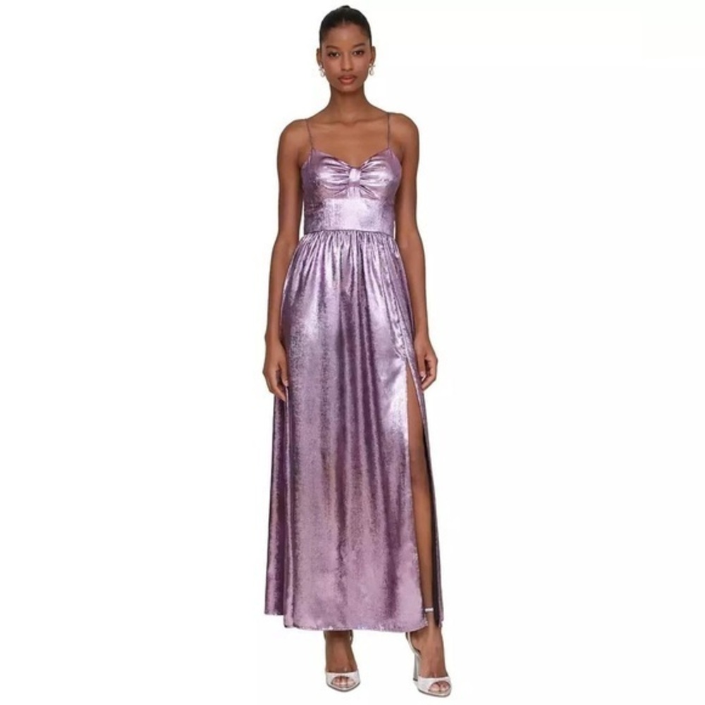 Avec Les Filles
Women's Metallic Foiled Sleeveless Maxi